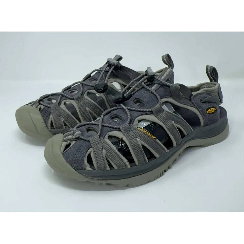 Keen Whisper Sandals Women's Size 9 Gray Waterproof Hiking Water 1018227 - Picture 3 of 9